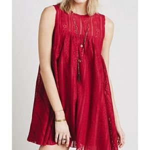 Free People Tu Es La Shift Mini Dress